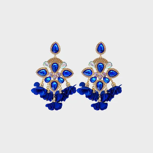 Flower Shape Rhinestone Alloy Dangle Earrings sold by Charming Charlie product image thumbnail 5