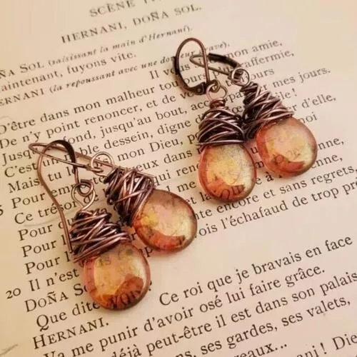 Alloy Gemstone Drop Earrings sold by Charming Charlie product image thumbnail 3