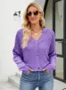 Eyelet Button Front Long Sleeve Cardigan sold by Charming Charlie