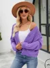 Eyelet Button Front Long Sleeve Cardigan sold by Charming Charlie
