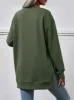 V-Neck Slit Long Sleeve Sweatshirt sold by Charming Charlie