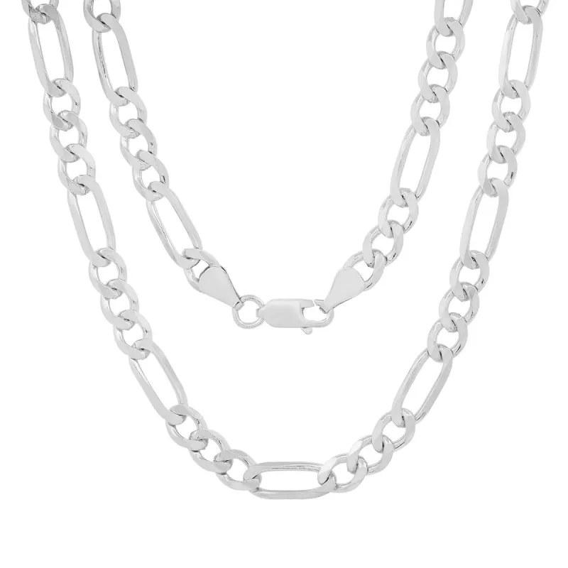 Italian Sterling Silver Thick/Heavy Figaro Chain - 22"-24" sold by Charming Charlie