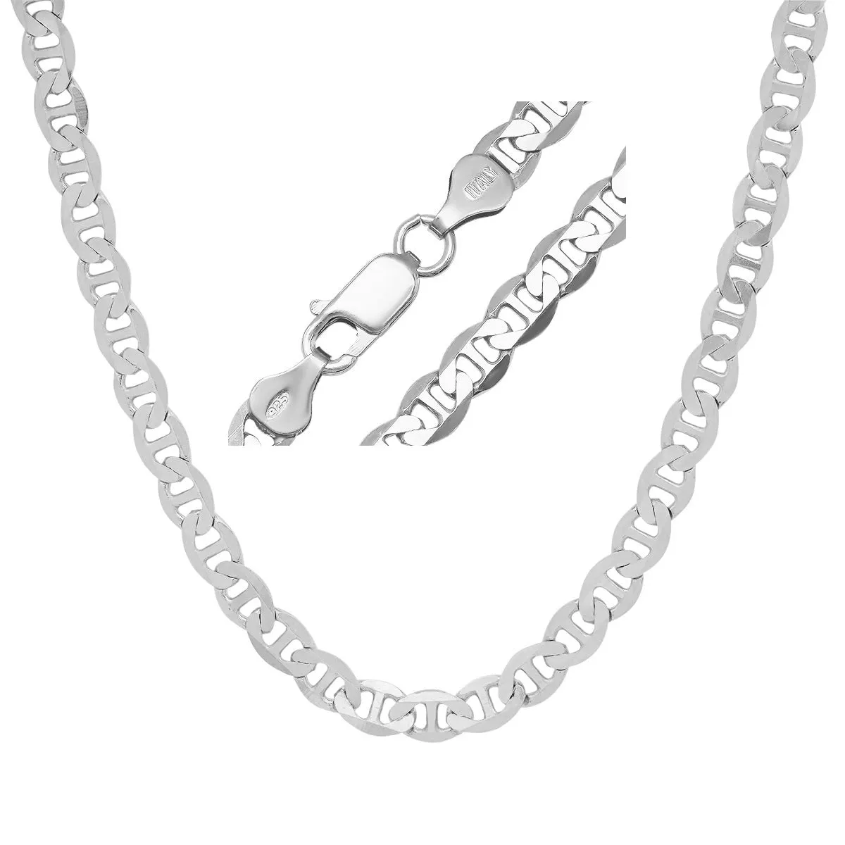 Italian Sterling Silver Thick/Heavy Gucci Mariner Chain - 22"-24" sold by Charming Charlie