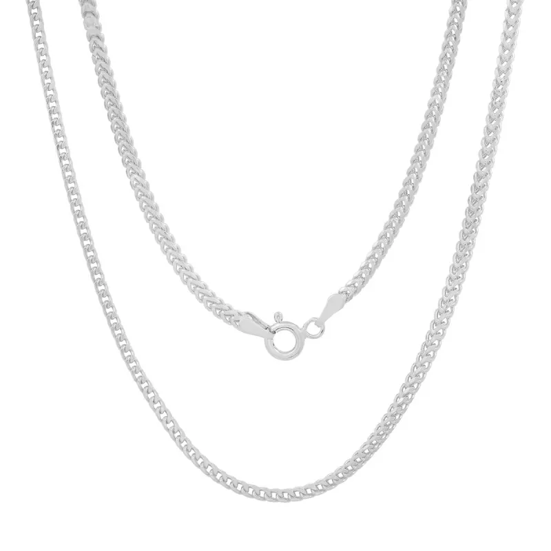 Sterling Silver Italian Unisex Box Franco Chain - 18"-24" sold by Charming Charlie