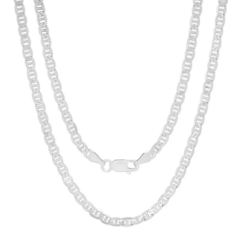Sterling Silver Italian Unisex Petite Gucci Mariner Chain - 18"-24" sold by Charming Charlie