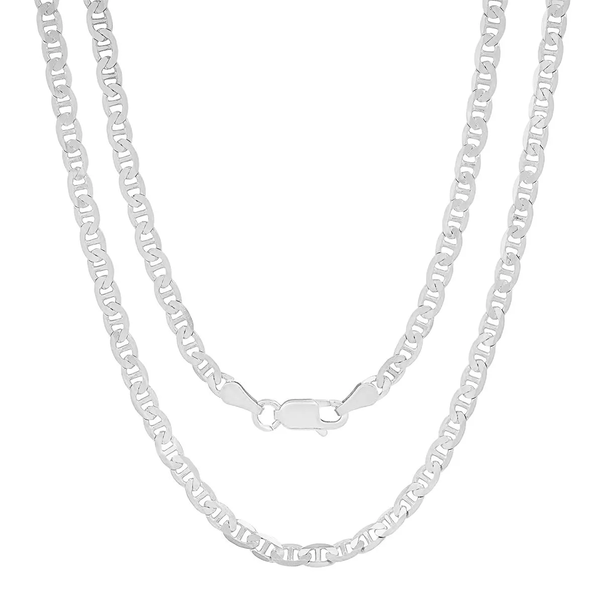 Sterling Silver Italian Unisex Petite Gucci Mariner Chain - 18"-24" sold by Charming Charlie