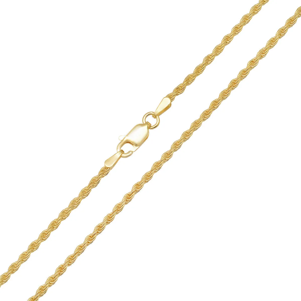 Sterling Silver Italian Unisex Rope Chain - 18"-30" sold by Charming Charlie product image thumbnail 4