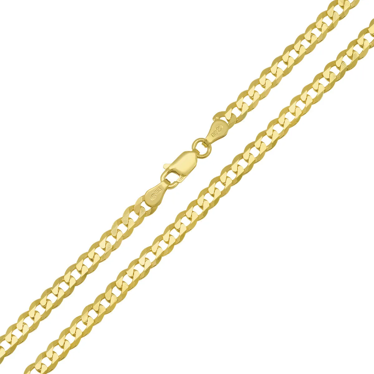 Sterling Silver Italian Unisex Miami Cuban Curb Chain - 18"-24" sold by Charming Charlie product image thumbnail 4