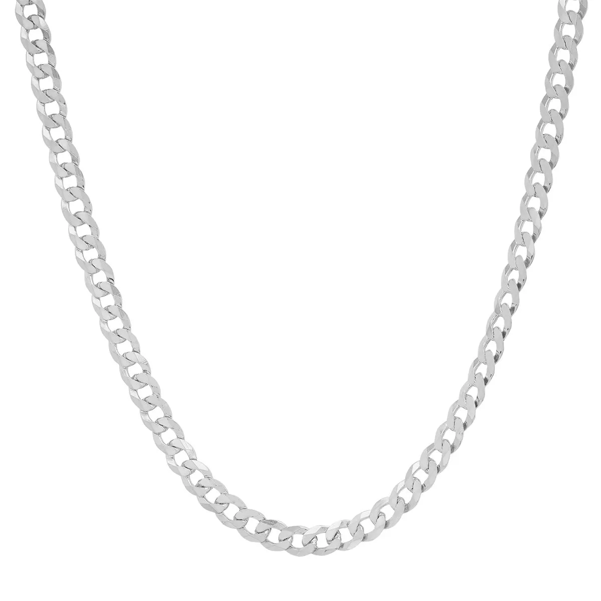 Sterling Silver Italian Unisex Miami Cuban Curb Chain - 18"-24" sold by Charming Charlie product image thumbnail 5