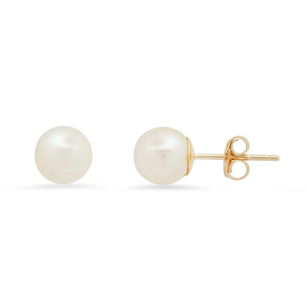 Real 10k Solid Gold Genuine Pearl Stud Earrings sold by Charming Charlie product image thumbnail 3