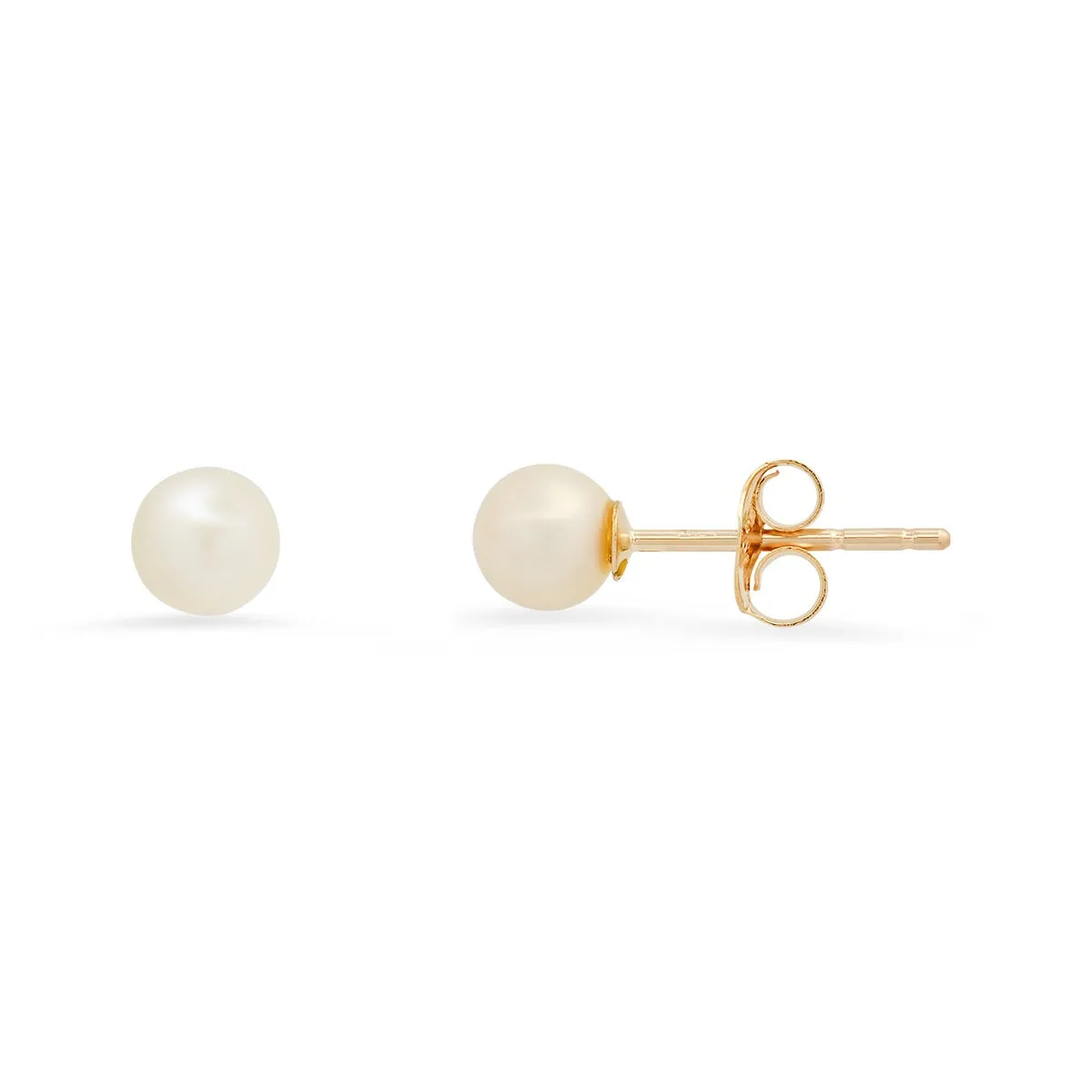 Real 10k Solid Gold Genuine Pearl Stud Earrings sold by Charming Charlie product image thumbnail 2