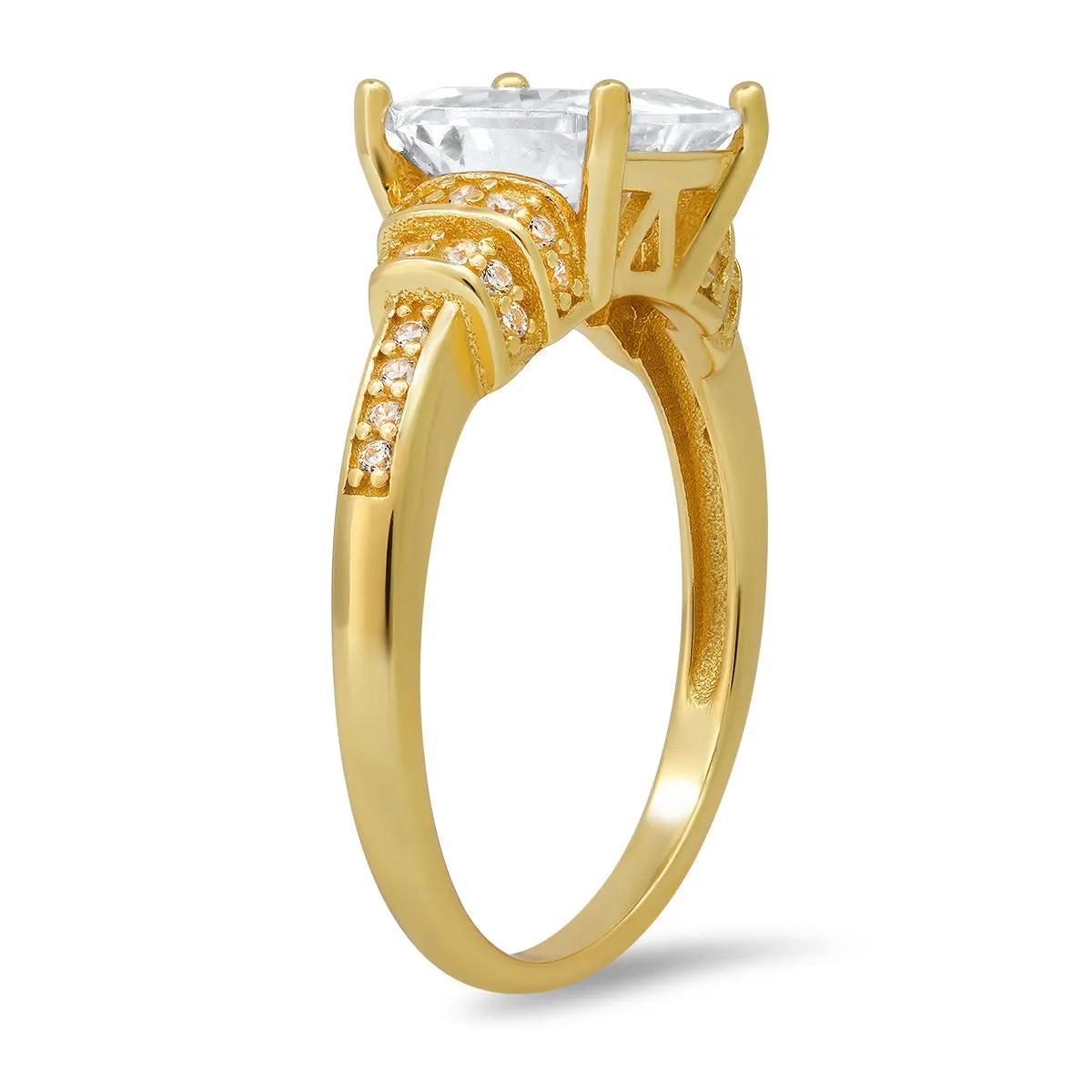 Sterling Silver Princess-cut Diamond CZ Ring sold by Charming Charlie product image thumbnail 5