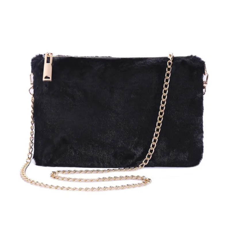 Faux Fur Clutch Shoulder Bag sold by Charming Charlie