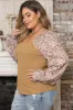 Plus Size Floral Square Neck Flounce Sleeve Blouse sold by Charming Charlie