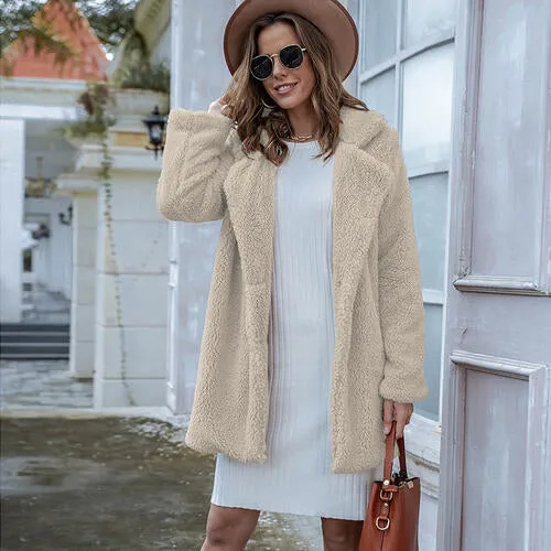 Collared Neck Long Sleeve Winter Coat sold by Charming Charlie product image thumbnail 4