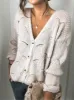 Openwork Button Up Long Sleeve Cardigan sold by Charming Charlie