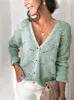 Openwork Button Up Long Sleeve Cardigan sold by Charming Charlie
