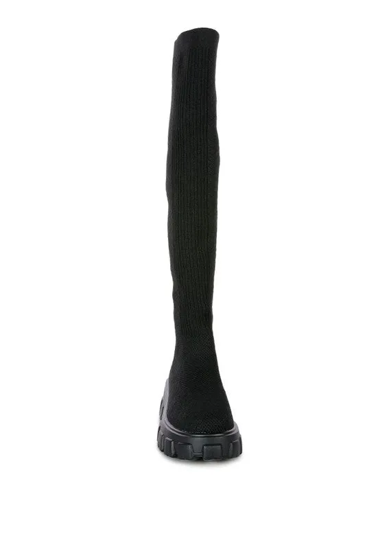 Stretch Knit Knee High Boots sold by Charming Charlie product image thumbnail 5