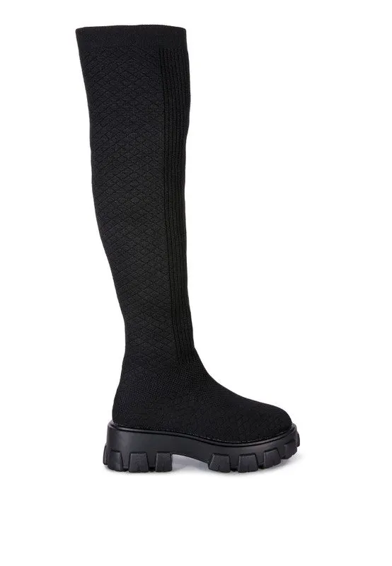 Stretch Knit Knee High Boots sold by Charming Charlie product image thumbnail 3