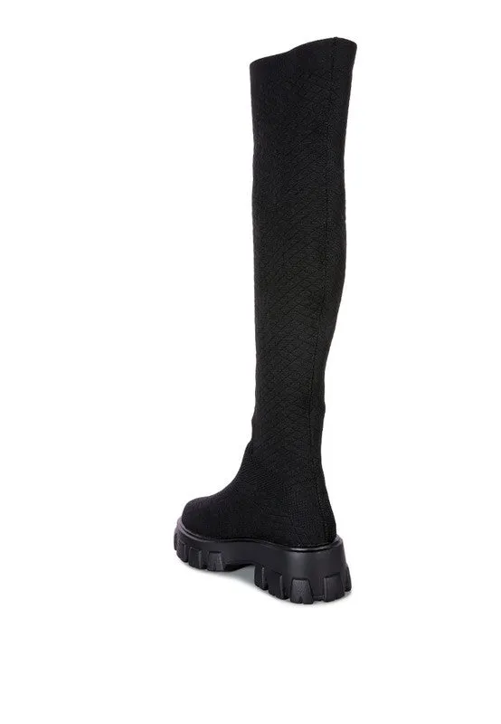 Stretch Knit Knee High Boots sold by Charming Charlie product image thumbnail 2