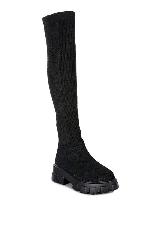 Stretch Knit Knee High Boots sold by Charming Charlie