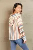 Striped Hooded Sweater with Kangaroo Pocket sold by Charming Charlie