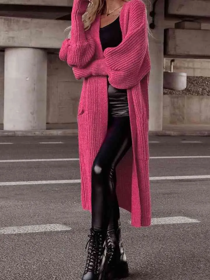 Lantern Sleeve Pocketed Cardigan sold by Charming Charlie product image thumbnail 4