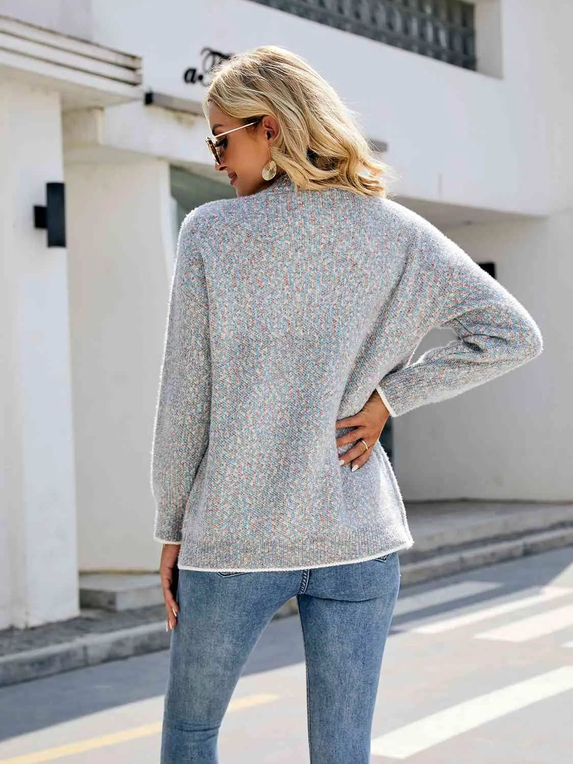 Button Down V-Neck Cardigan with Pockets sold by Charming Charlie product image thumbnail 2