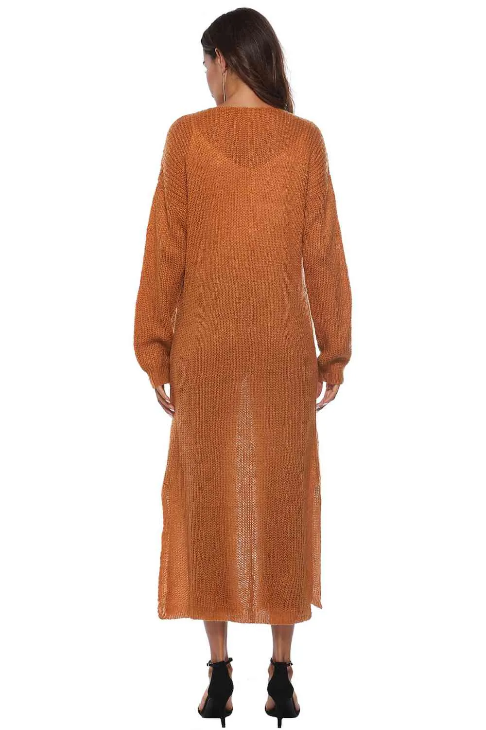 Long Sleeve Open Front Buttoned Cardigan sold by Charming Charlie product image thumbnail 2