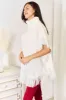 Justin Taylor Turtle Neck Fringe Poncho sold by Charming Charlie