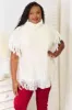 Justin Taylor Turtle Neck Fringe Poncho sold by Charming Charlie