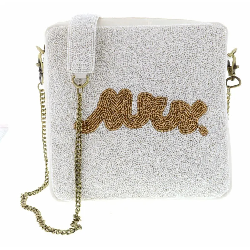 Miss To Mrs Beaded Purse sold by Charming Charlie