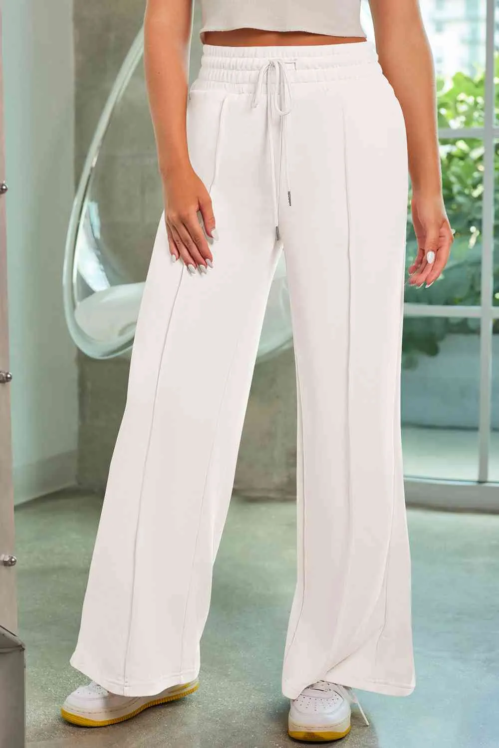 Drawstring Wide Leg Pants with Pockets sold by Charming Charlie product image thumbnail 5