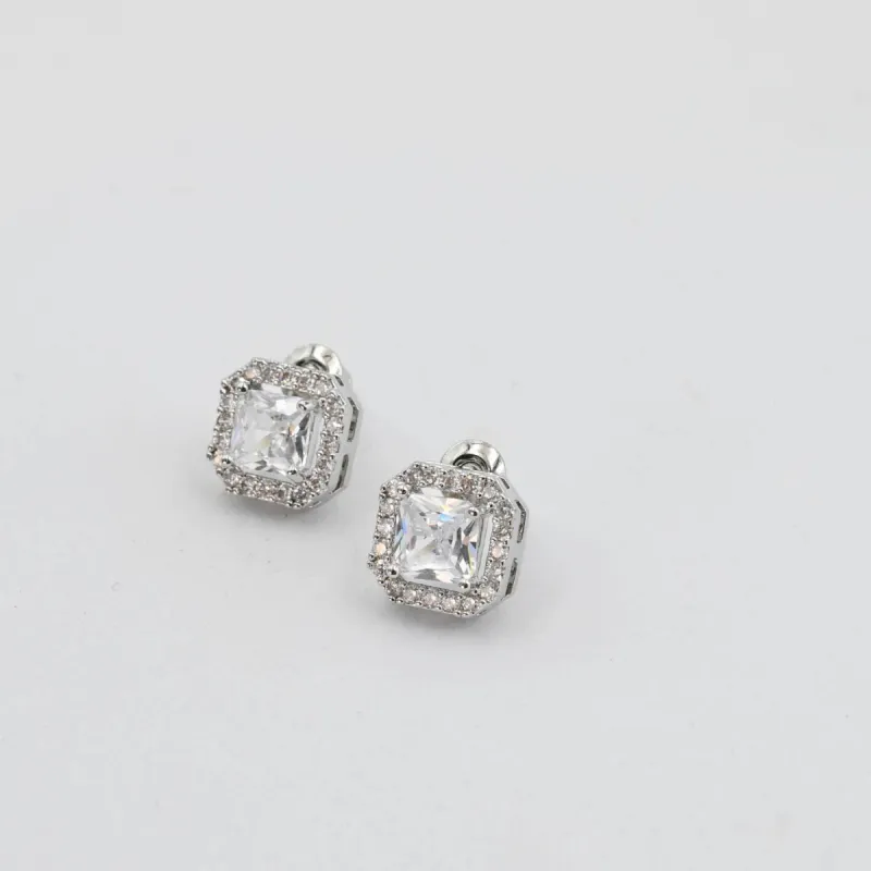 Square Silver Stud sold by Charming Charlie