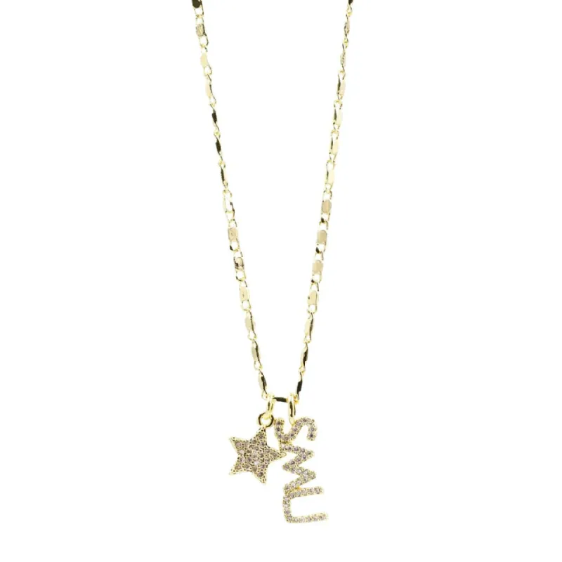 SMU Star Necklace Gold sold by Charming Charlie