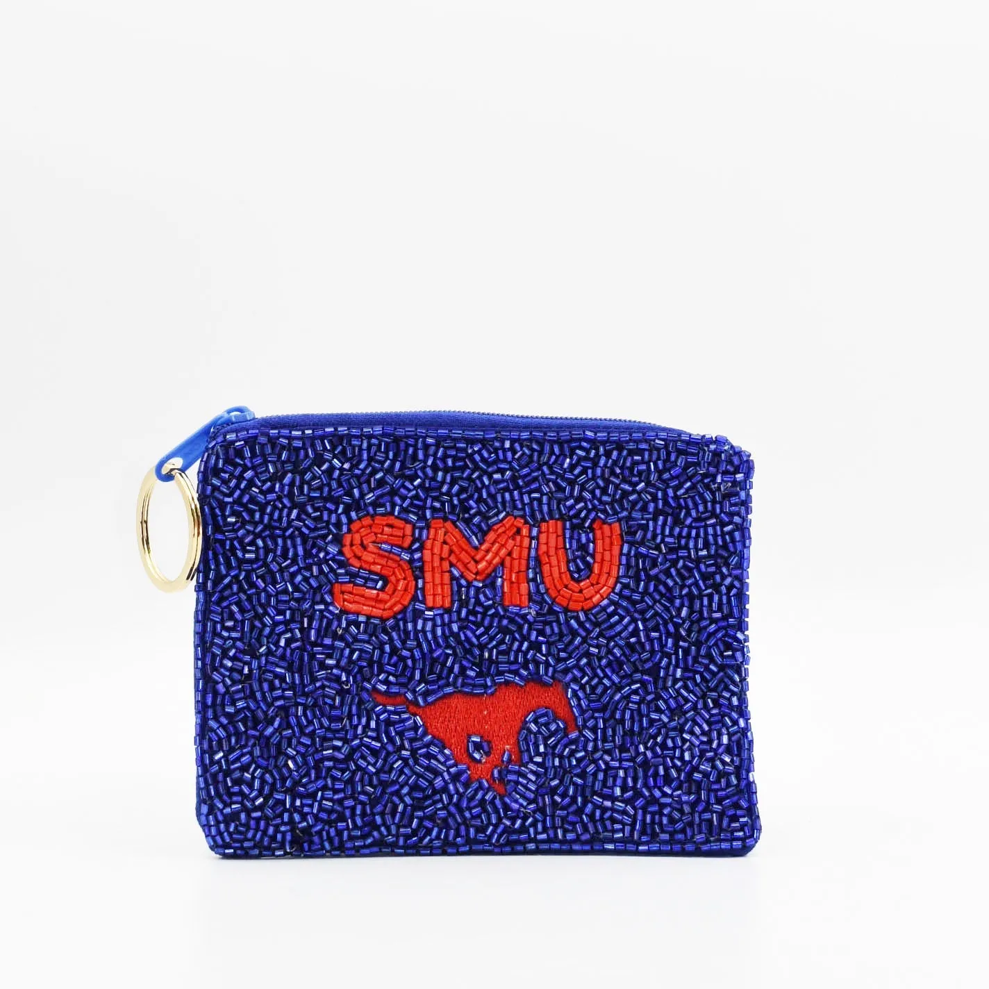 SMU Horse Keychain Pouch sold by Charming Charlie