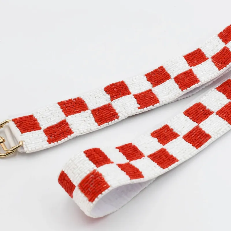 Checkered Red/White Strap sold by Charming Charlie