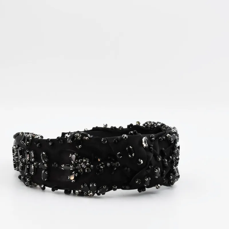 Bejeweled Black Headband sold by Charming Charlie