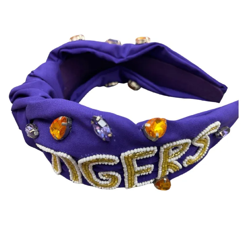 Tigers Beaded Headband sold by Charming Charlie