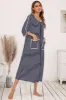 Round Neck Three-Quarter Sleeve Midi Night Dress sold by Charming Charlie