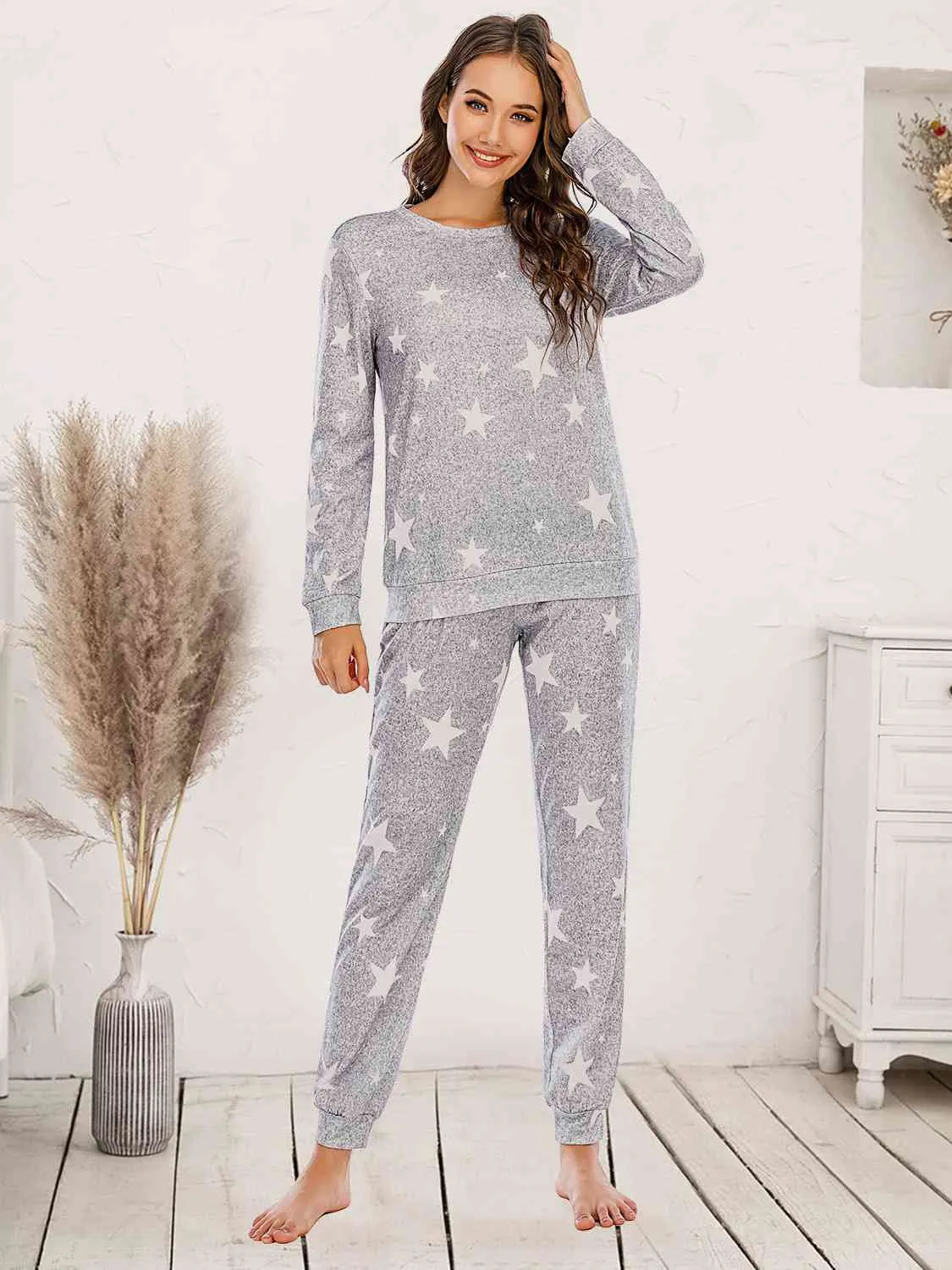 Star Top and Pants Lounge Set sold by Charming Charlie