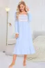 Lace Detail Square Neck Flounce Sleeve Night Dress sold by Charming Charlie