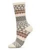 Women's Soft Winter Fair Isle Cashmere Blend Crew Socks sold by Charming Charlie