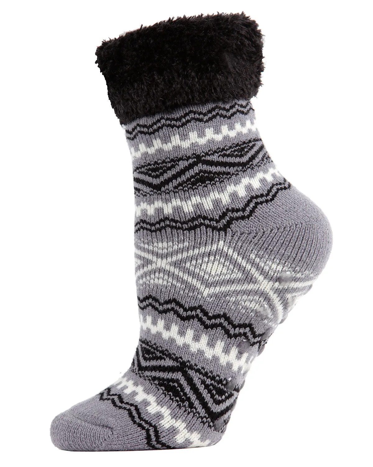 Aztec Fair Isle Plush Cabin Socks sold by Charming Charlie