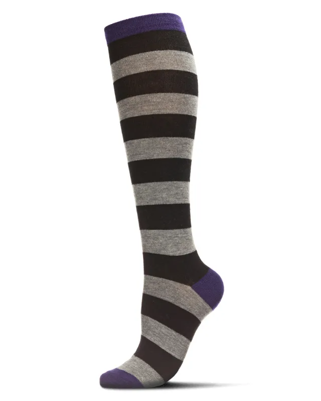 Women's Soft Shaded Stripes Cashmere Blend Knee High Socks sold by Charming Charlie