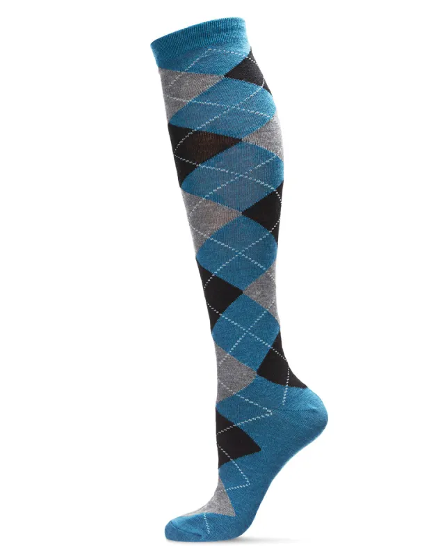 Women's Soft Argyle Shades Cashmere Blend Knee High Socks sold by Charming Charlie