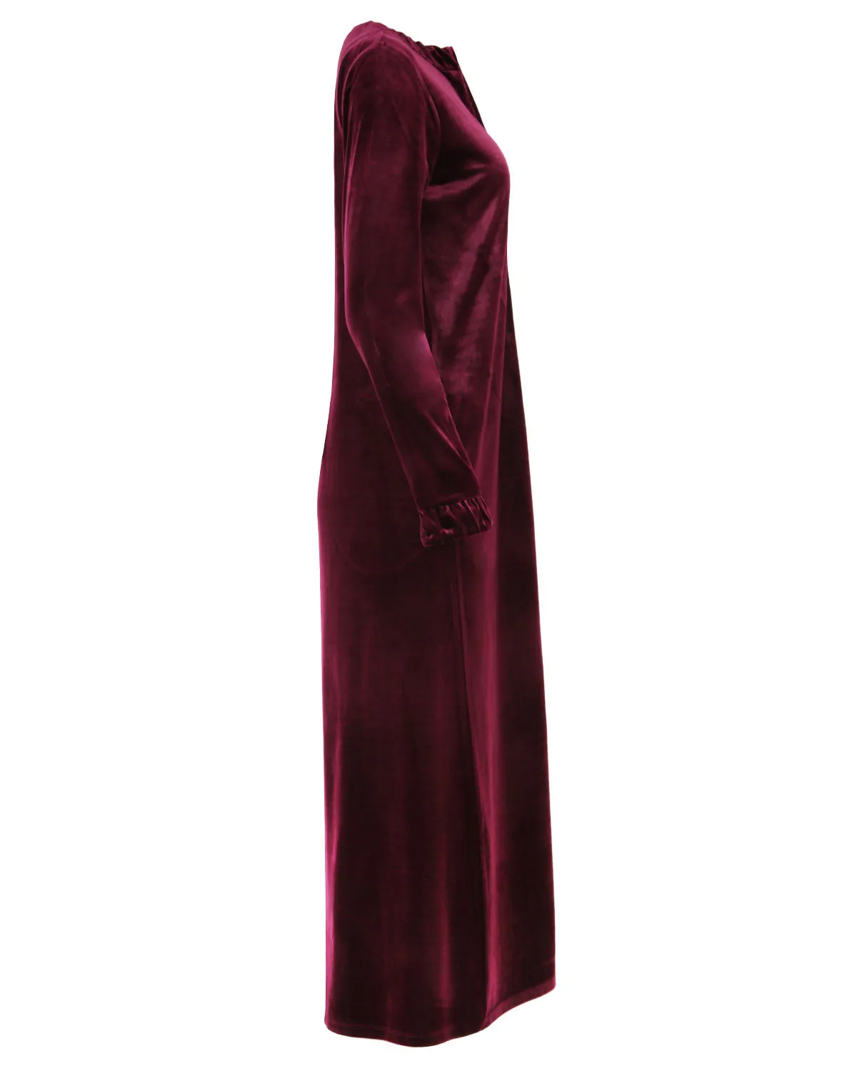 Women's Velour Zippered Front Full Length Lounger Gown sold by Charming Charlie product image thumbnail 4