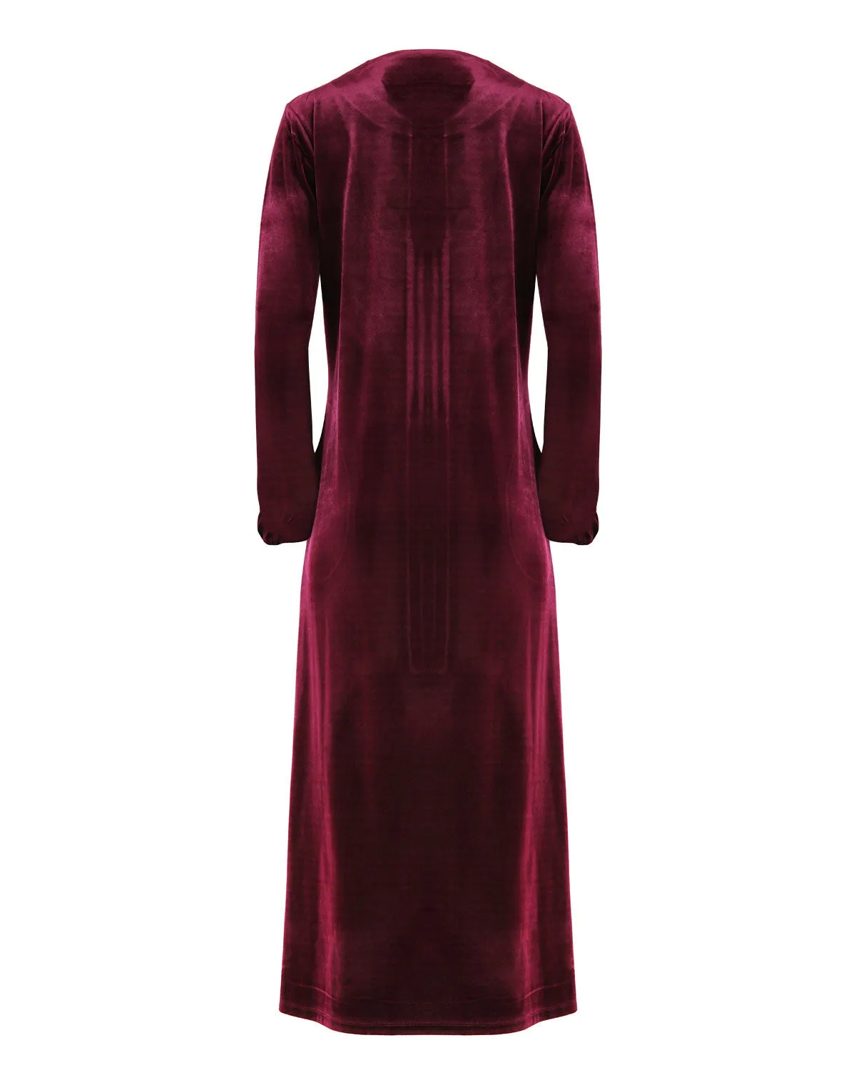 Women's Velour Zippered Front Full Length Lounger Gown sold by Charming Charlie product image thumbnail 5