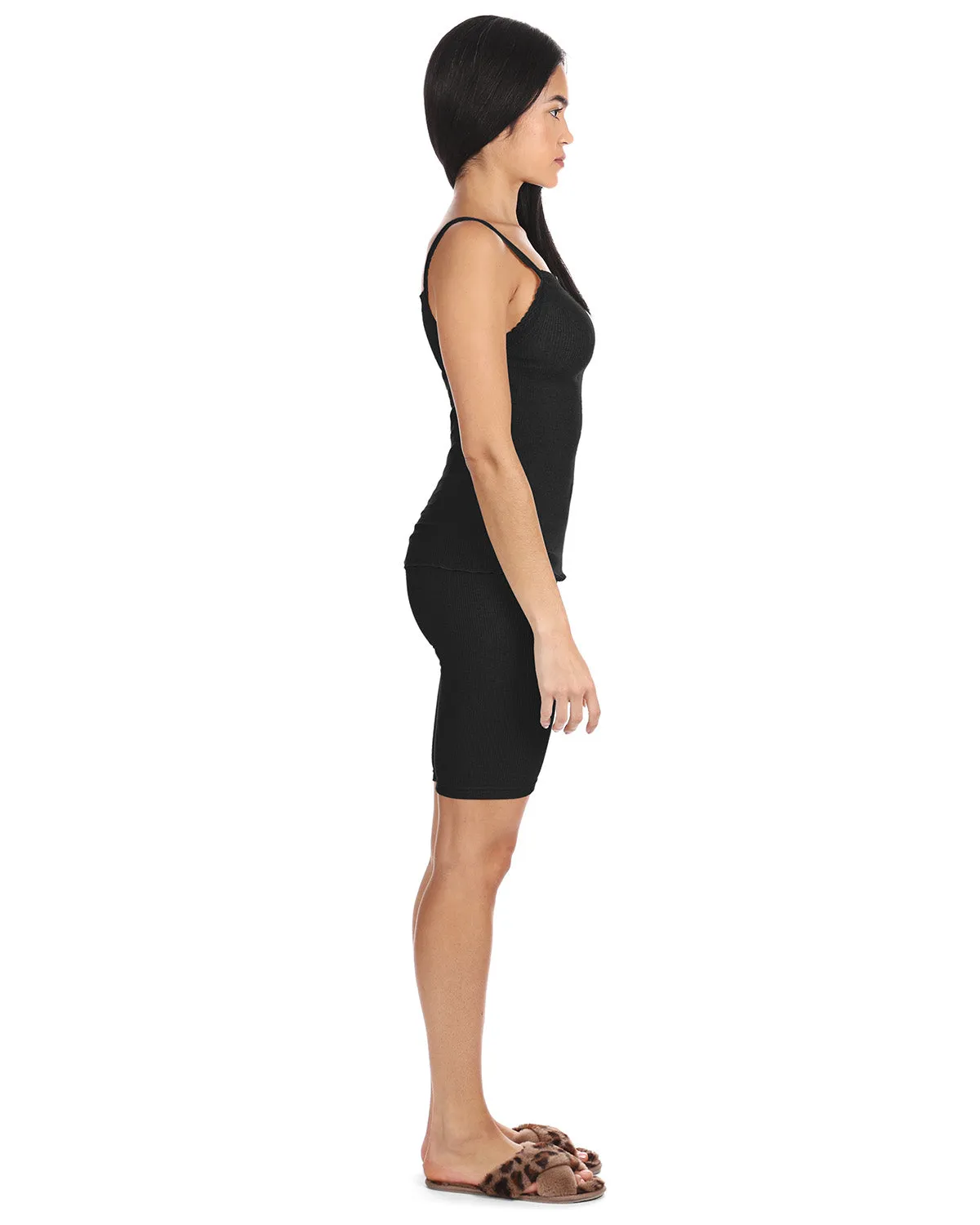 Women's Organic Cotton Seamless Ribbed Lace Camisole sold by Charming Charlie product image thumbnail 3