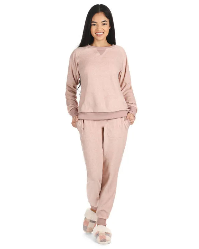 2 Piece Women's Cozy Fleece Matching Jogger Pants Set sold by Charming Charlie